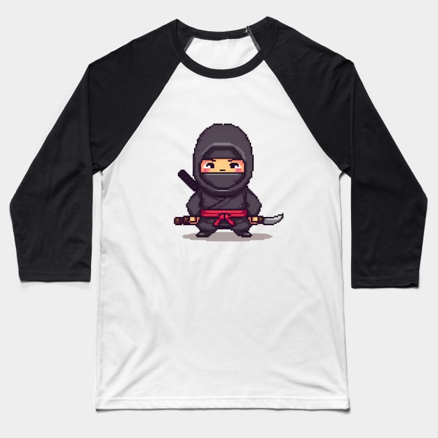 Ninja Samurai Baseball T-Shirt by Jackson Williams